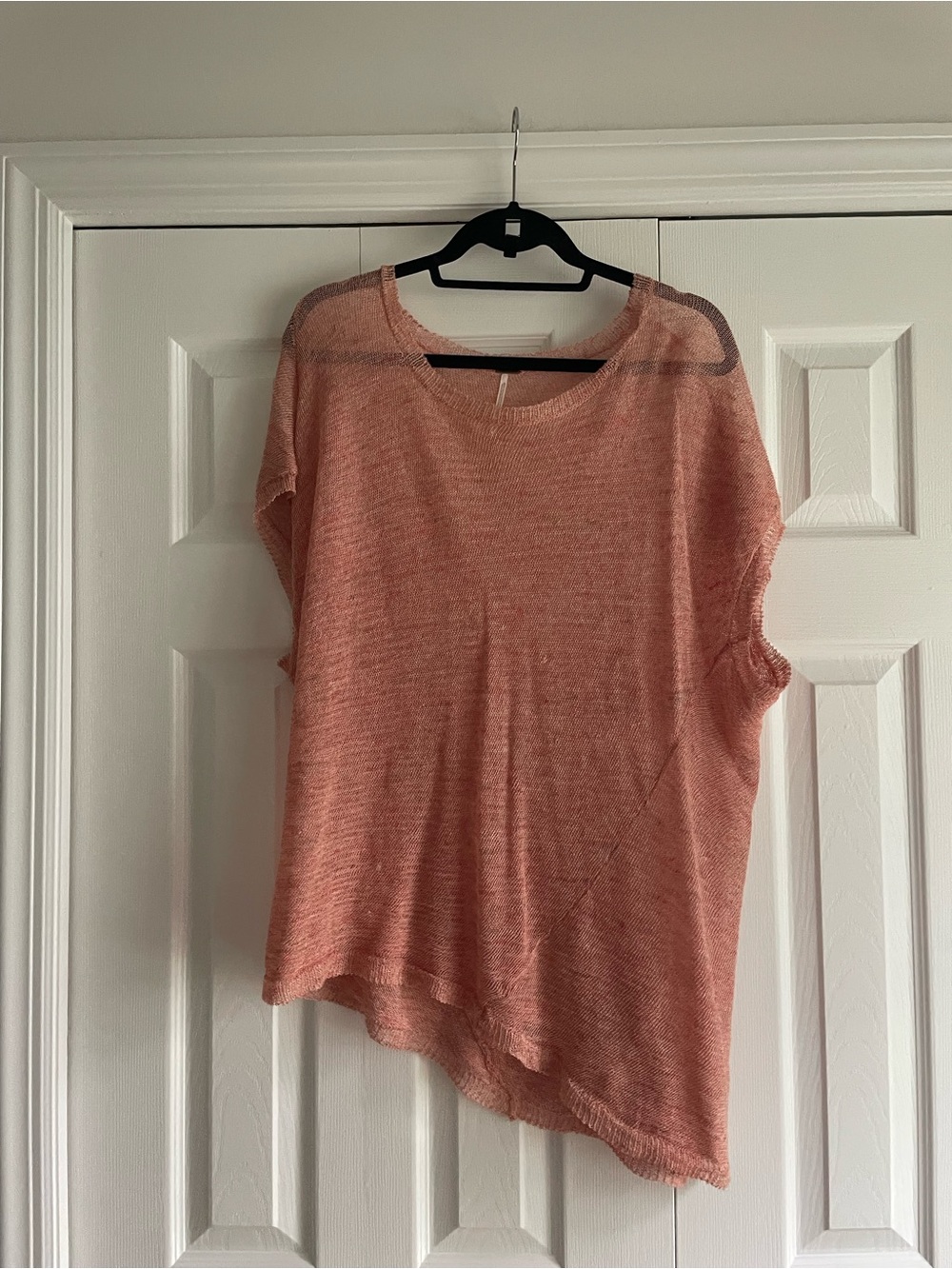 Free People Coral Asymmetrical Knit Tunic